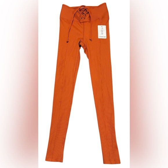 NWT Year of Ours Terracotta Ribbed Football Leggings - Picture 3 of 13